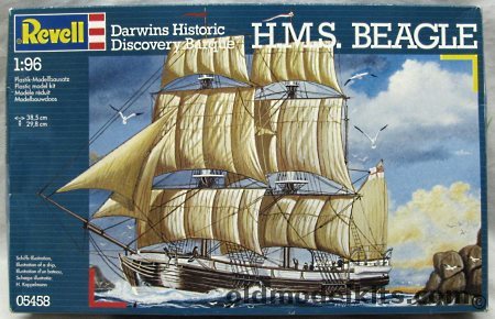 Revell 1/110 HMS Beagle - Charles Darwin's Discovery Barque, 05458 plastic model kit
